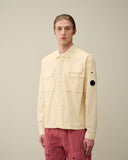 CAMISA GABARDINA AMARILLO PASTEL