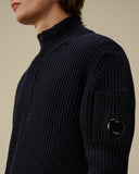 JERSEY CANALÉ HALF ZIP NAVY