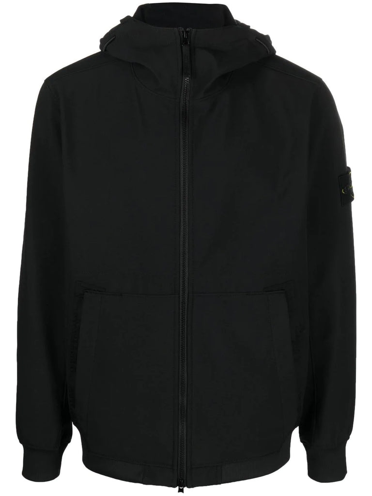 Q0122 SOFT SHELL-R_E.DYE® TECHNOLOGY IN RECYCLED POLYESTER NEGRO