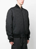 CHAQUETA BOMBER MONOGRAM NEGRA