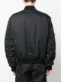 CHAQUETA BOMBER MONOGRAM NEGRA