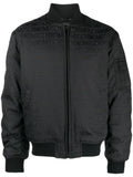 CHAQUETA BOMBER MONOGRAM NEGRA