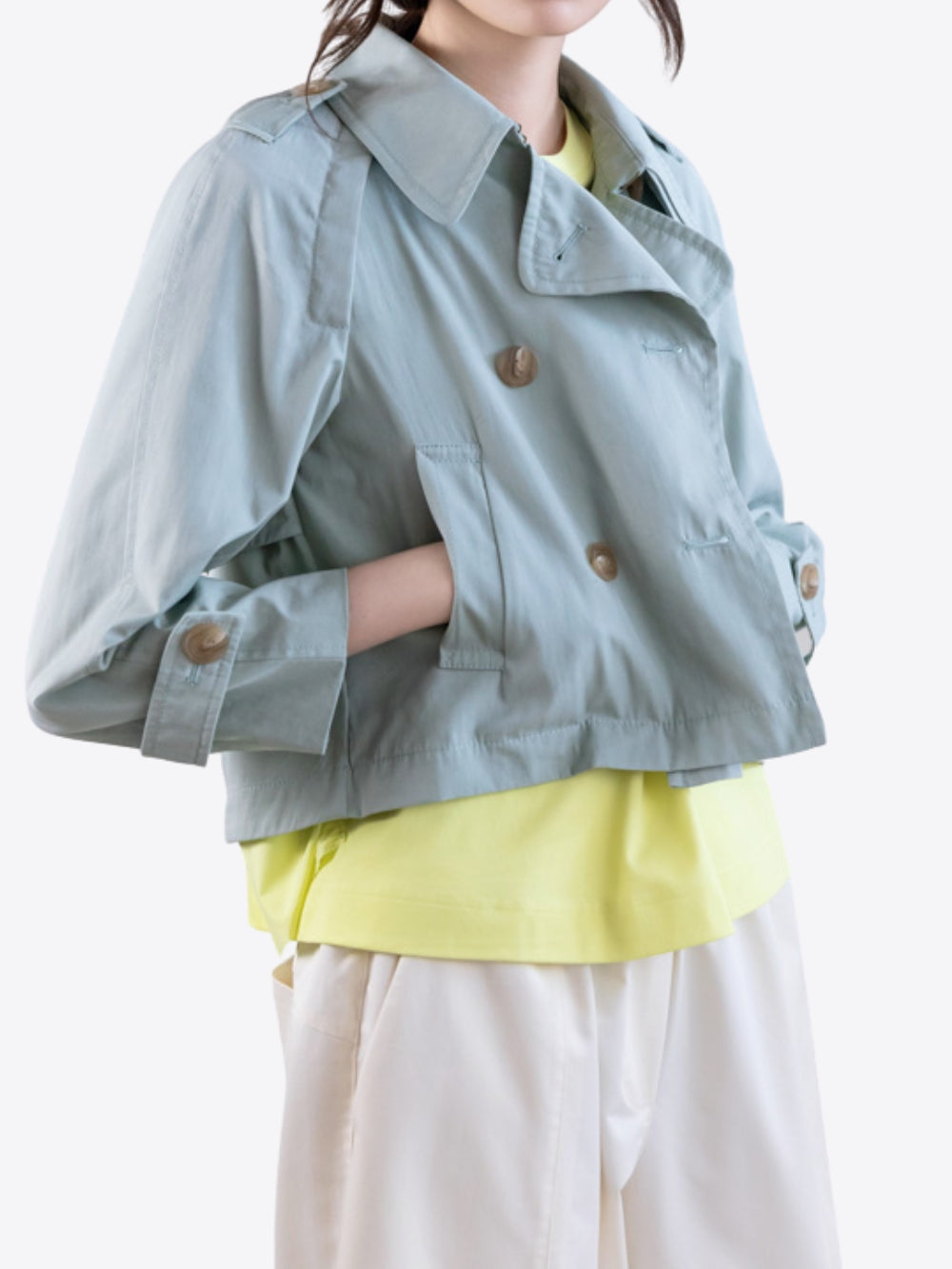 CHAQUETA CORTA DE INSPIRACIÓN TRENCH