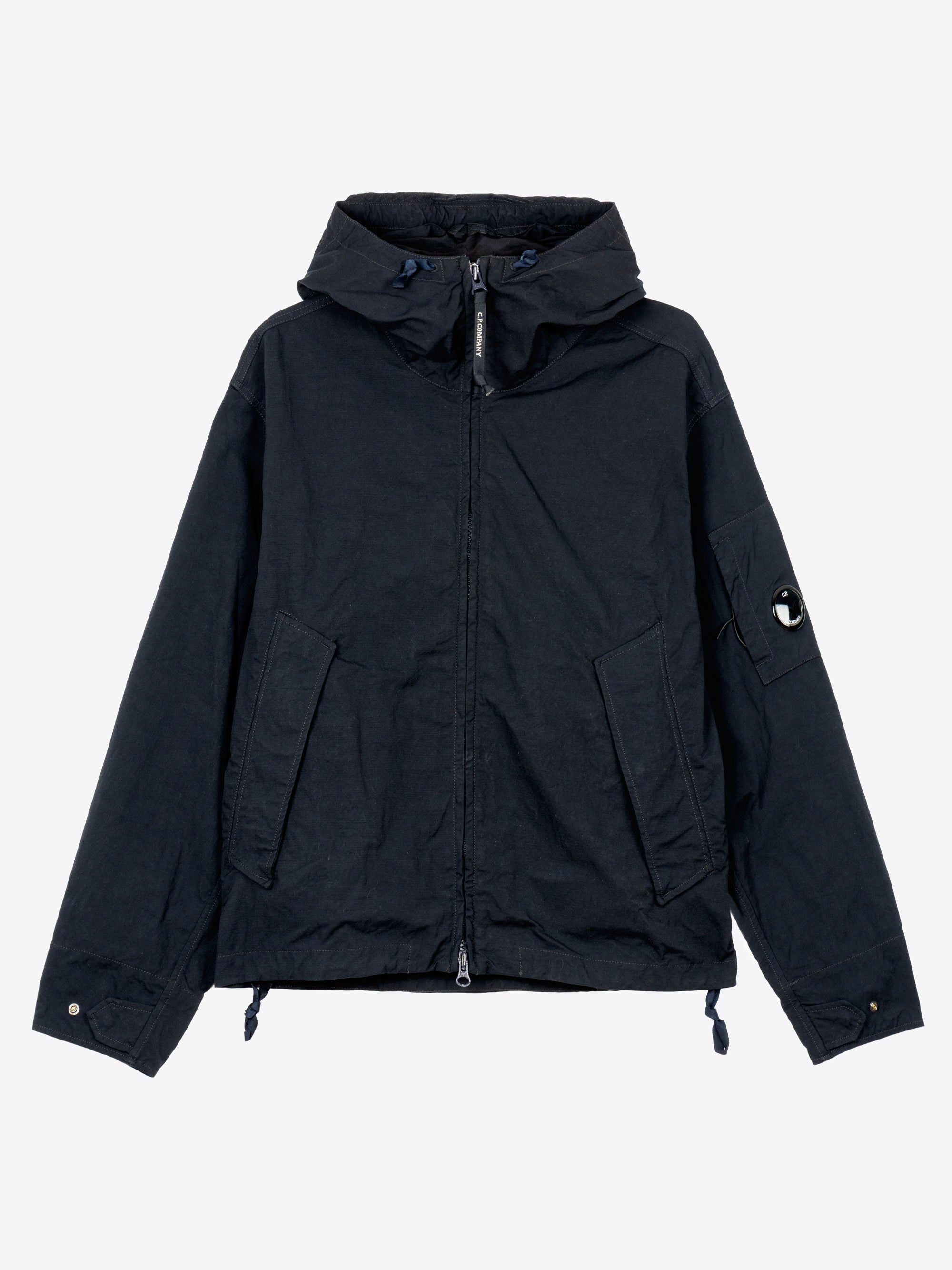 TWILL HOODED LENS JACKET