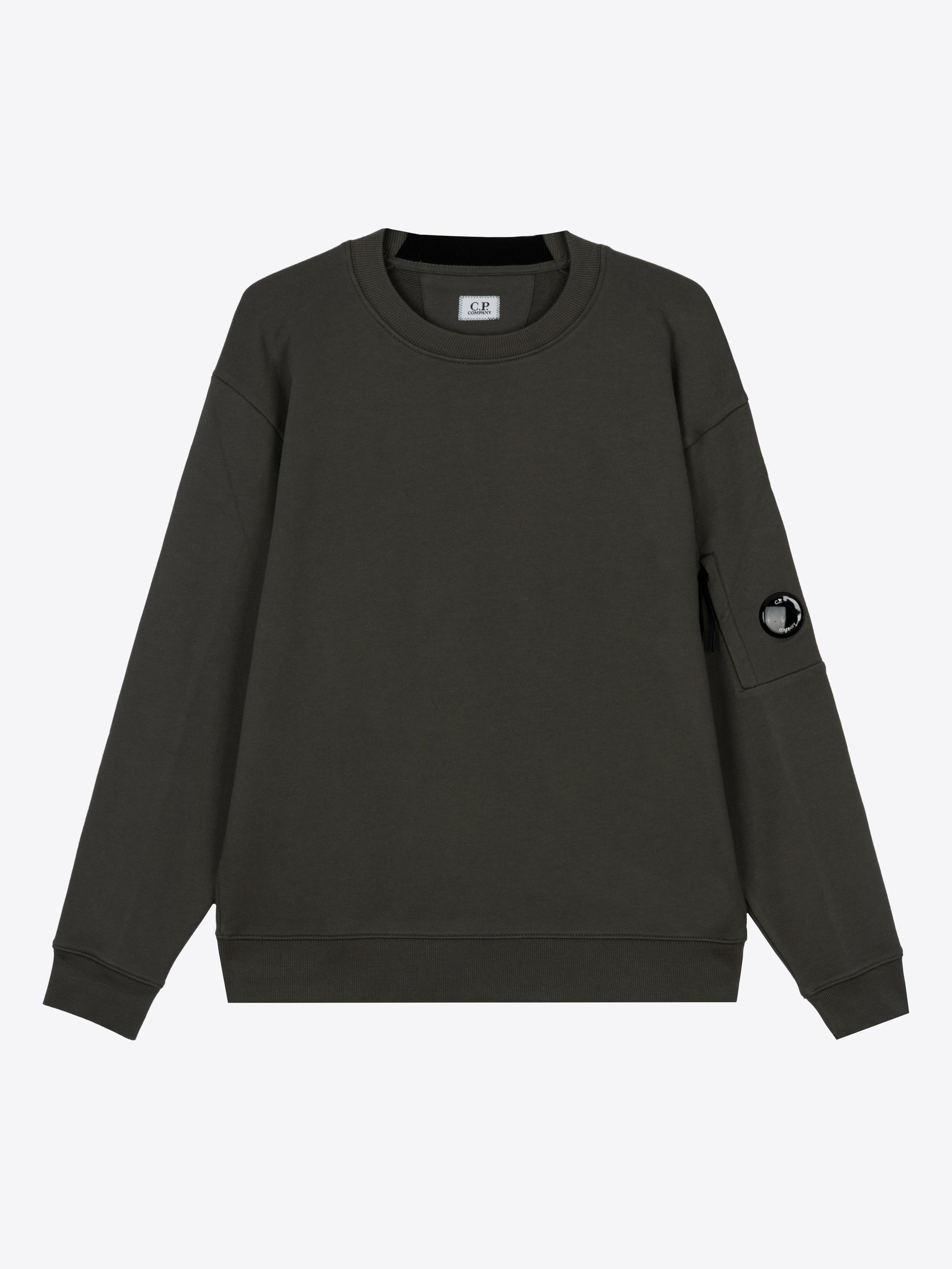 DIAGONAL RAISED FLEECE CREWNECK LENS SWEATSHIRT