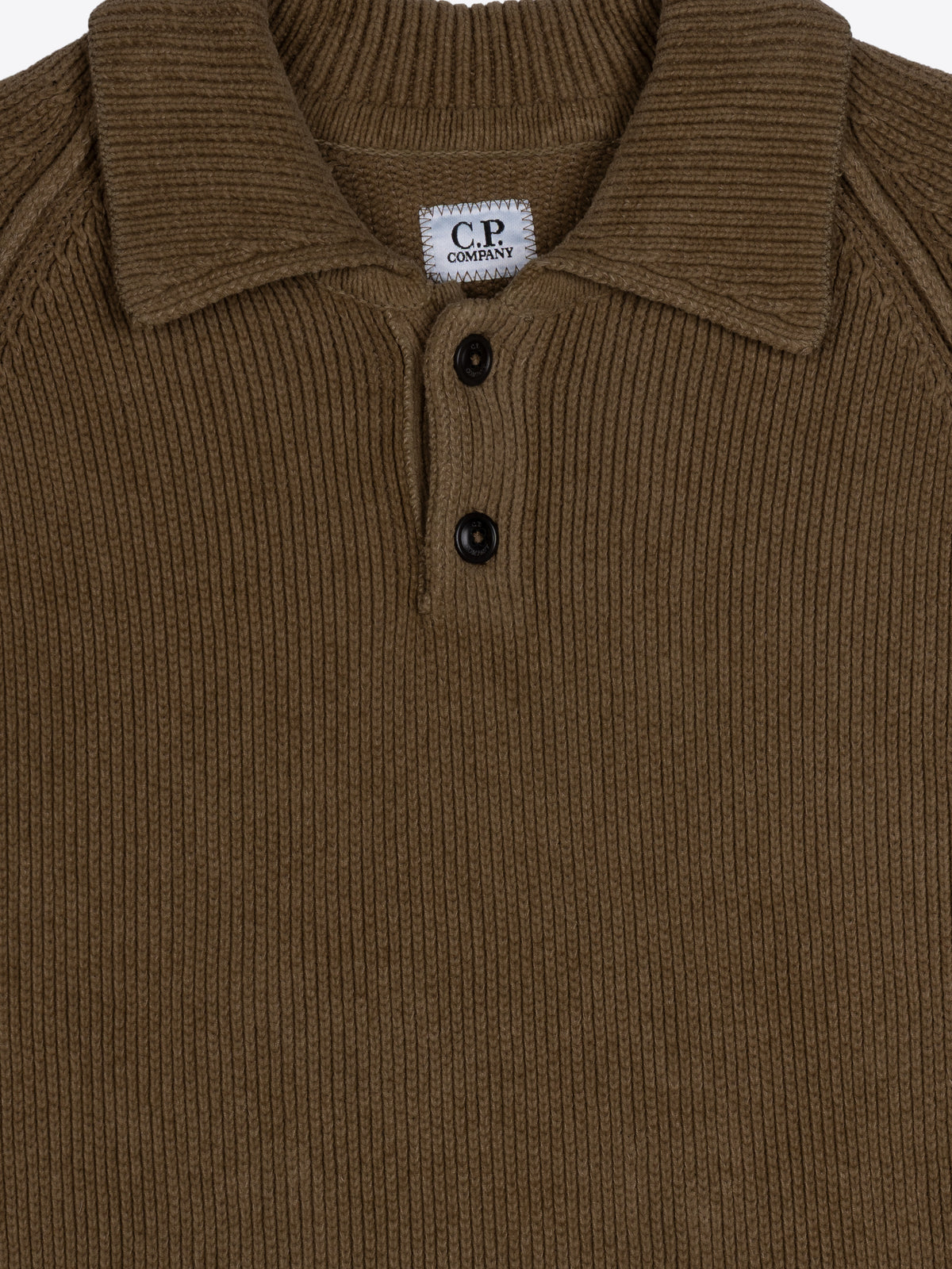 CHENILLE COTTON LENS POLO SWEATER