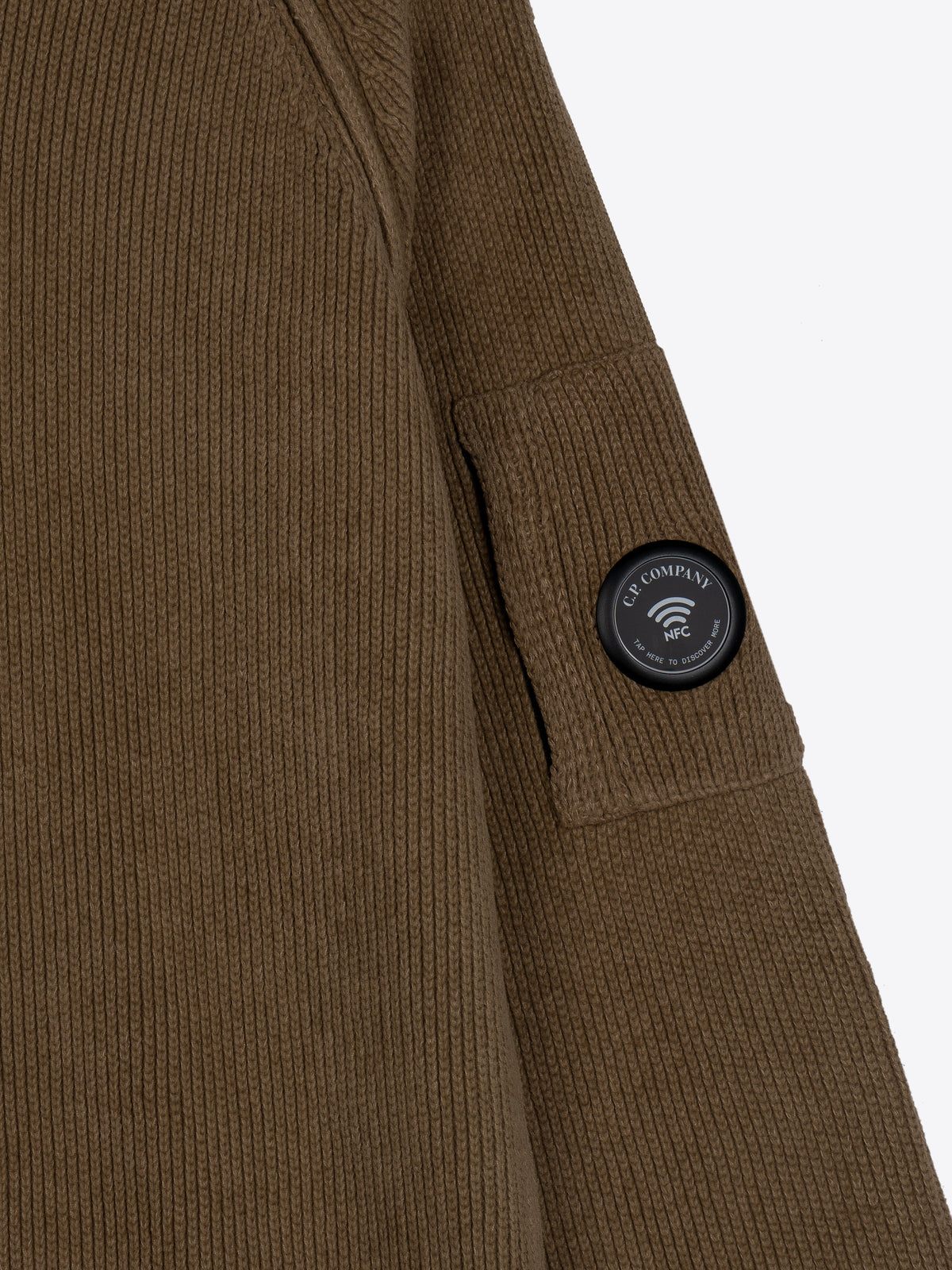 CHENILLE COTTON LENS POLO SWEATER