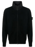 504A3 CHAQUETA PUNTO CUELLO NYLON NEGRA