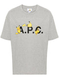 CAMISETA A.P.C. X POKÈMON GRIS