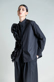 CAMISA RUFFLE NEGRA