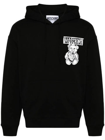 SUDADERA CAPUCHA TEDDY NEGRA