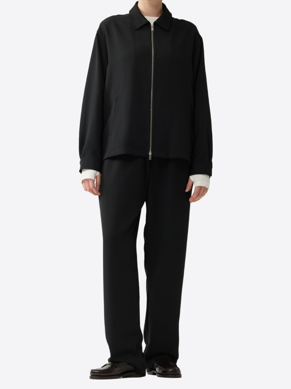 ZIP UP HALF SHIRT