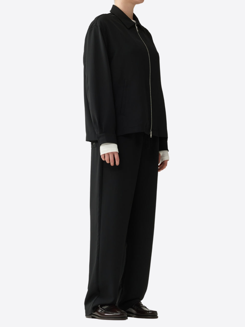 ZIP UP HALF SHIRT