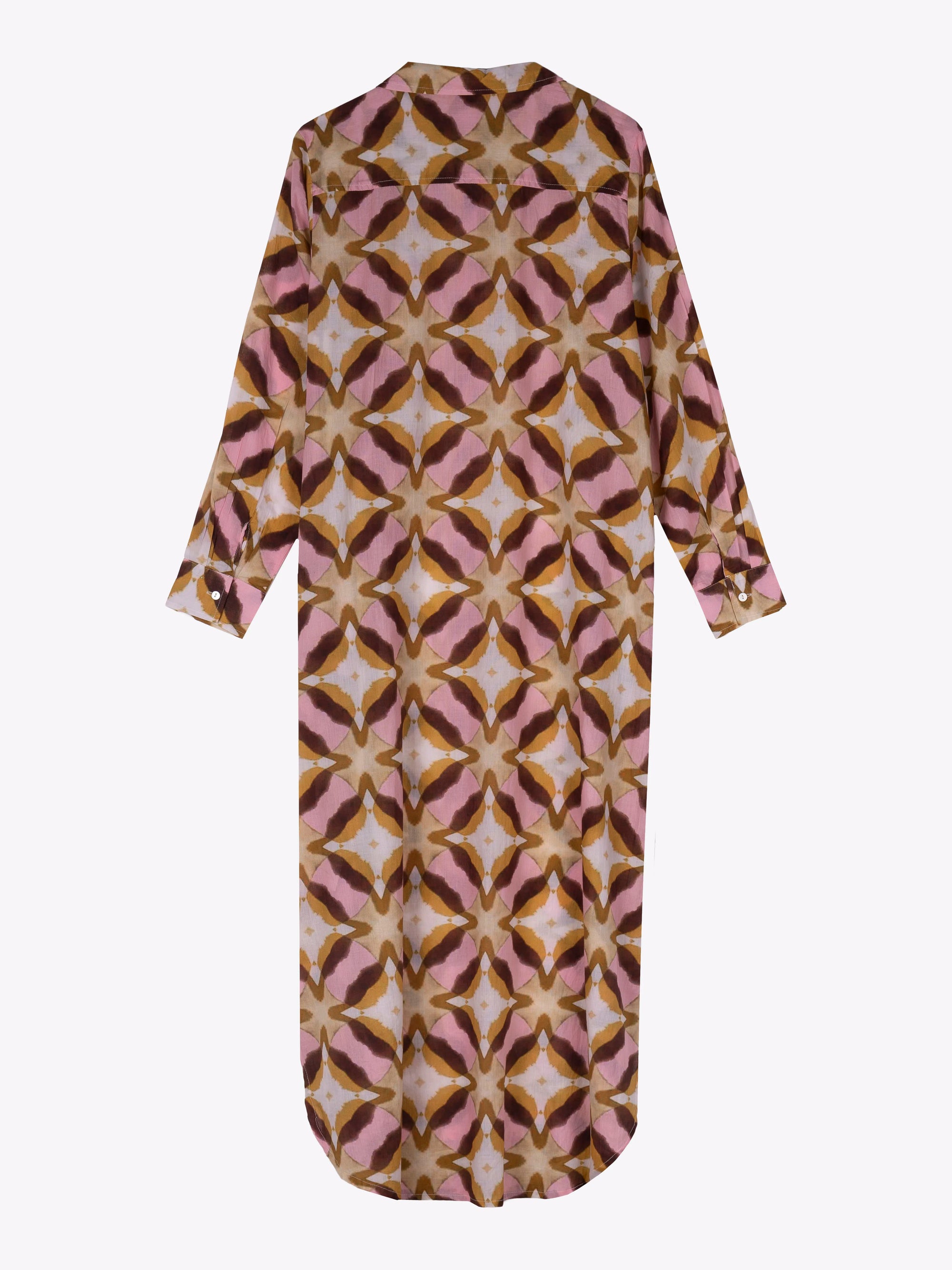 VESTIDO LONG GILLI CON ESTAMPADO IKAT