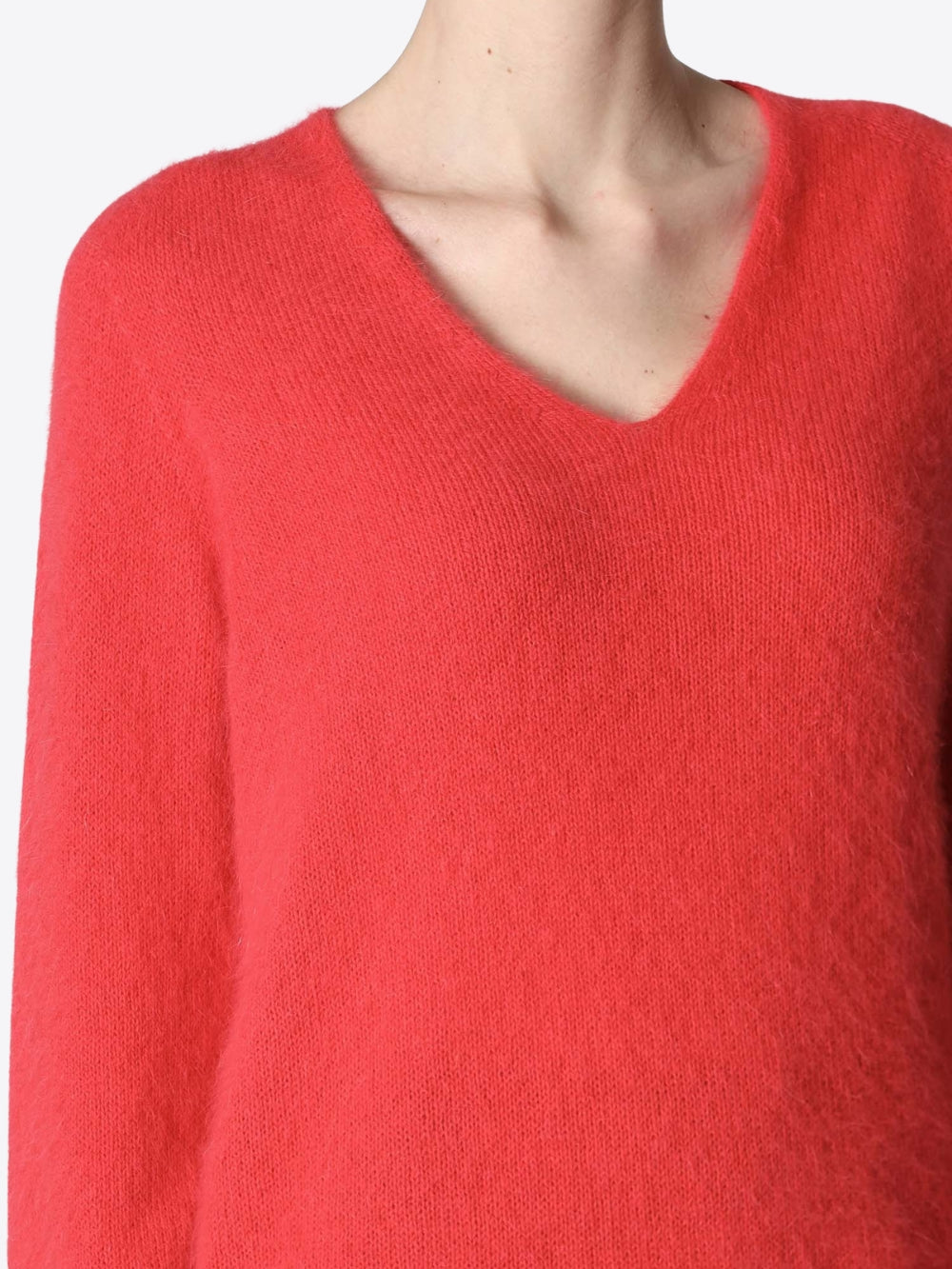 ANGORA V-NECK SWEATER