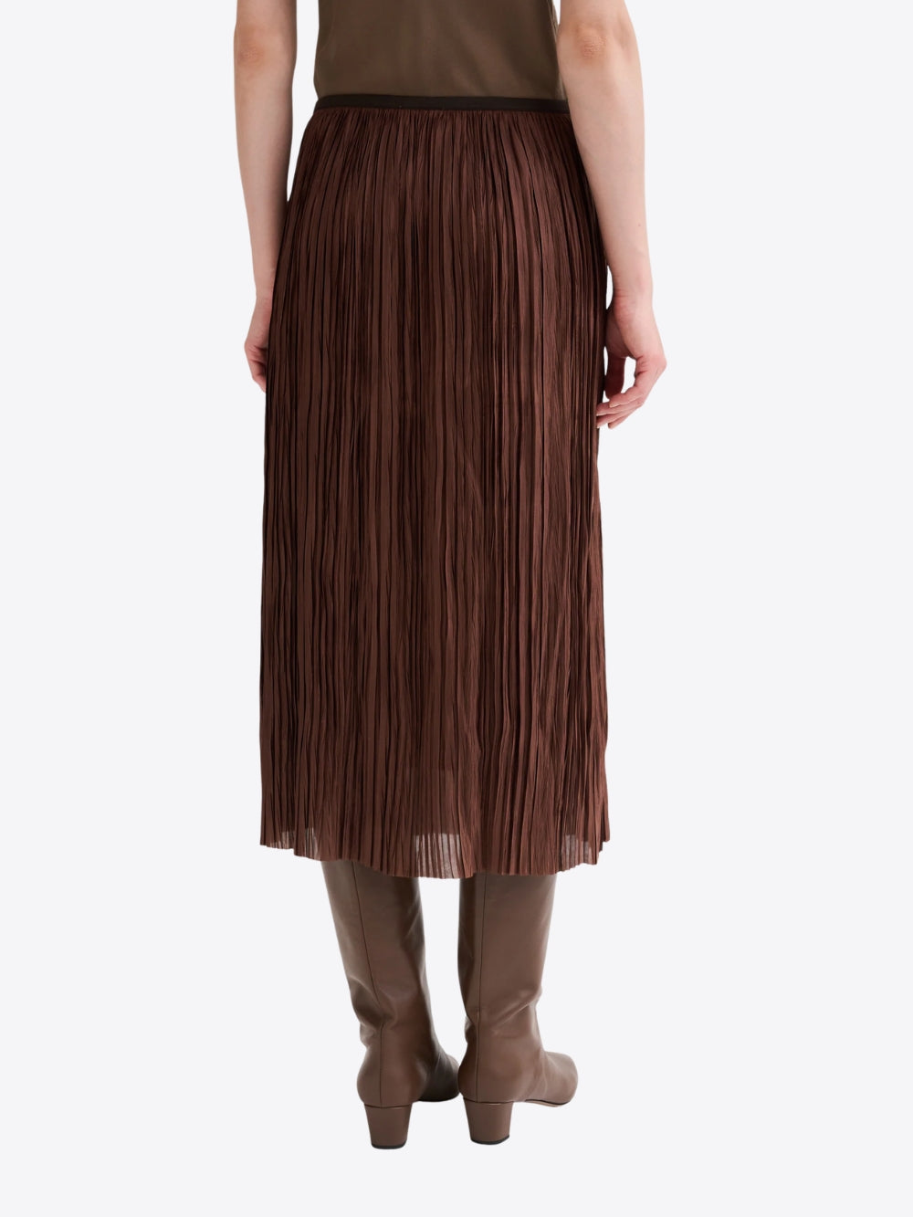 PLEATED MIDI SKIRT