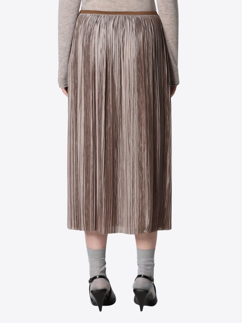 PLEATED MIDI SKIRT