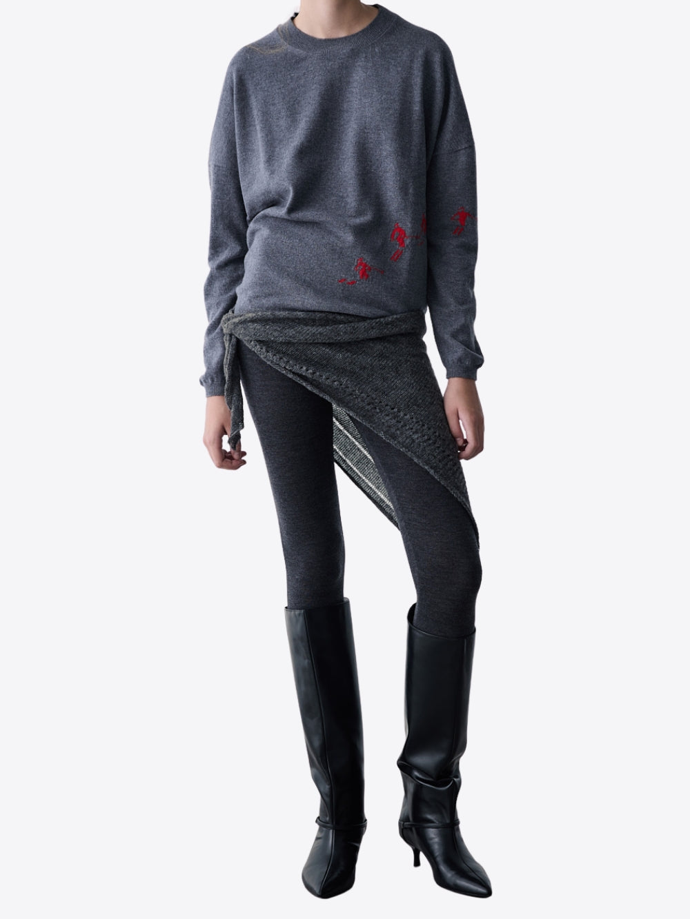 JERSEY OVERSIZE CON MOTIVO EN INTARSIA