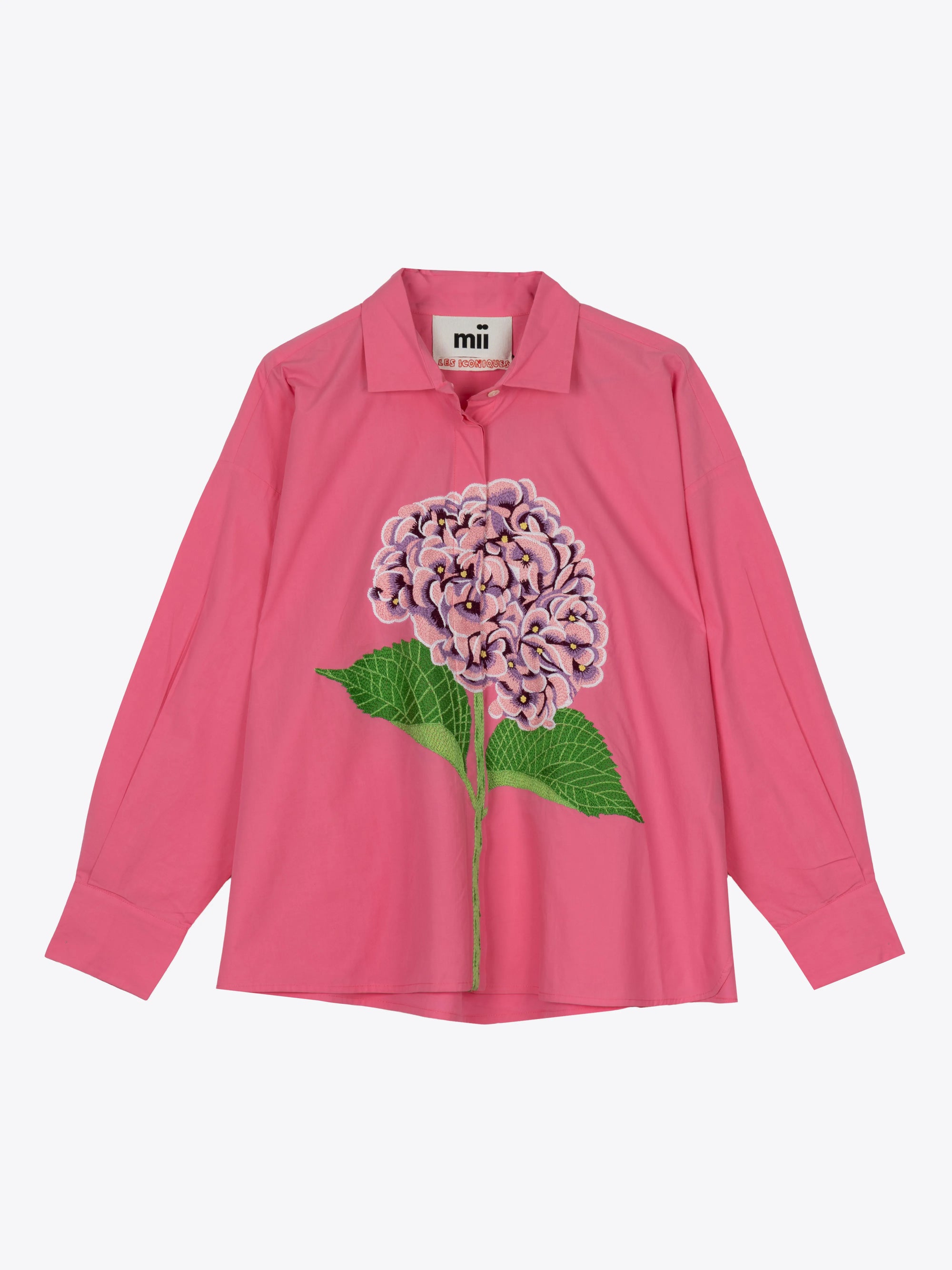 THE GRETA SHIRT - HYDRANGEA