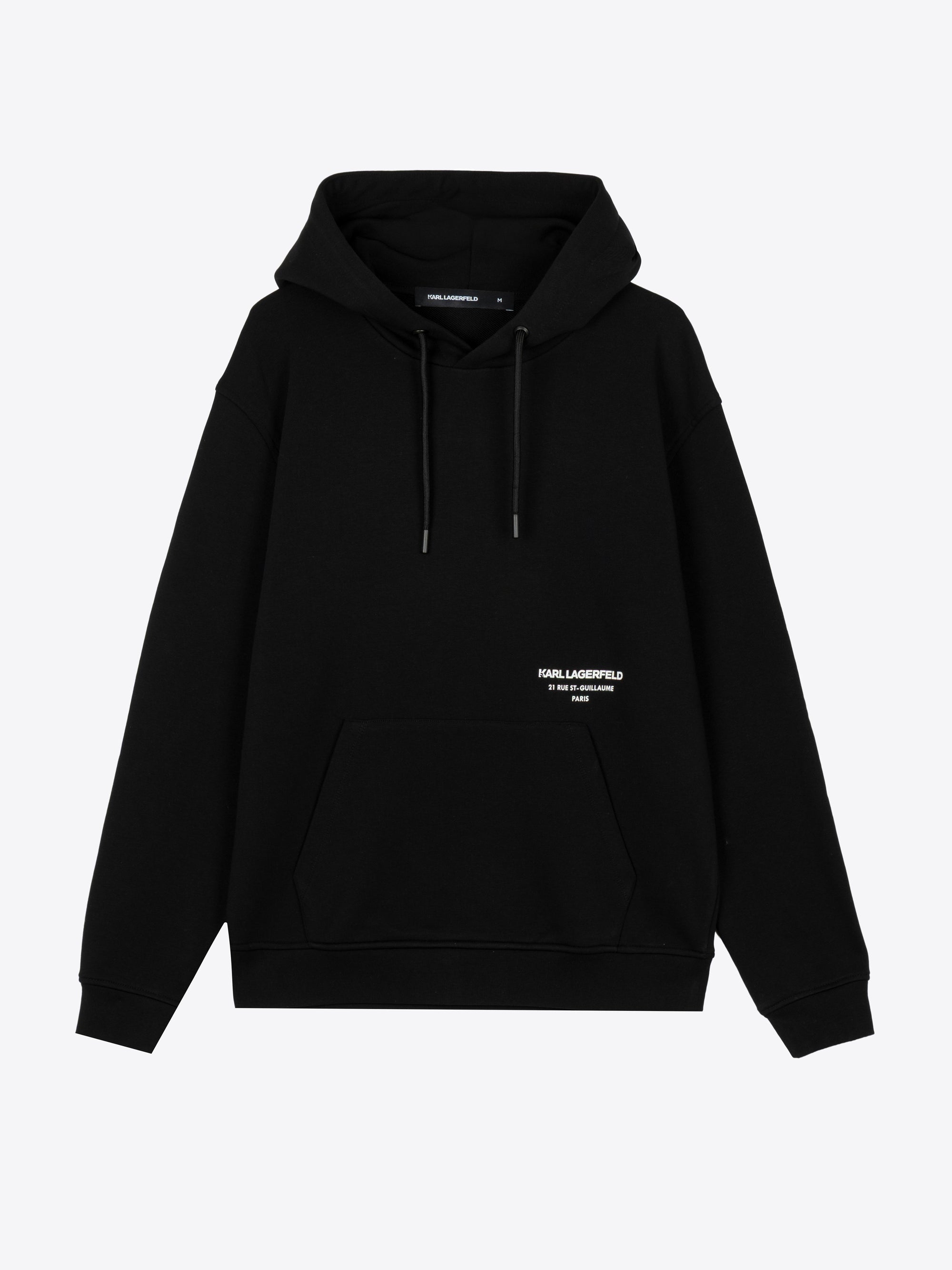SUDADERA CON CAPUCHA Y LOGOTIPO ESTAMPADO