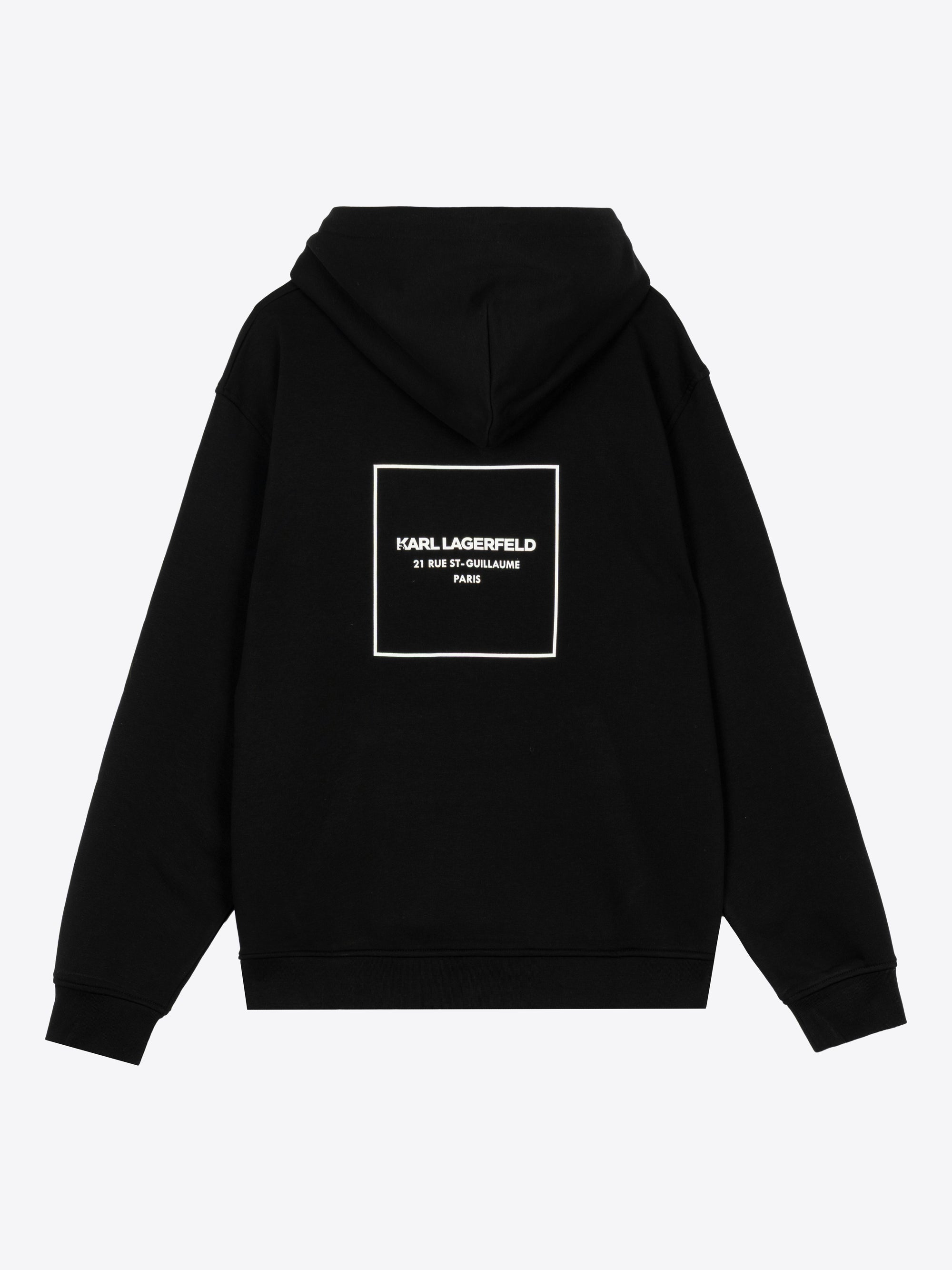 SUDADERA CON CAPUCHA Y LOGOTIPO ESTAMPADO