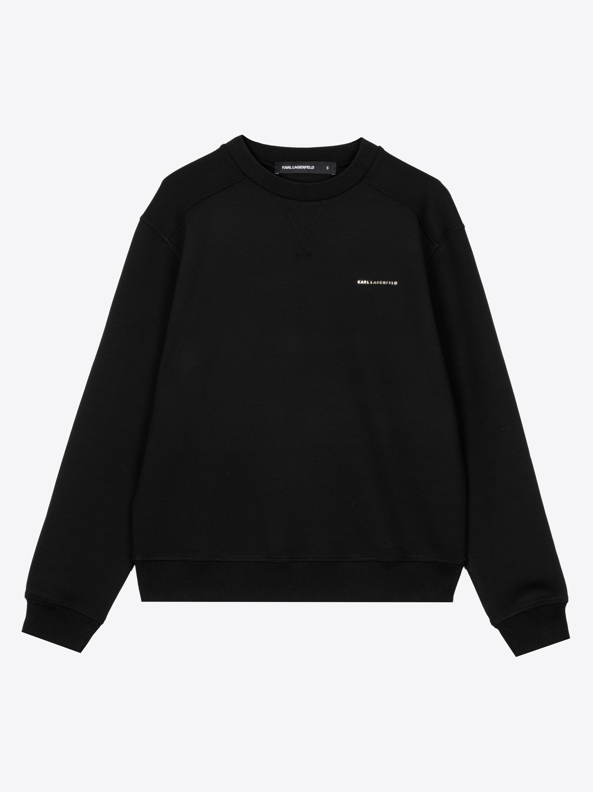 SUDADERA CREWNECK CON LOGOTIPO METÁLICO