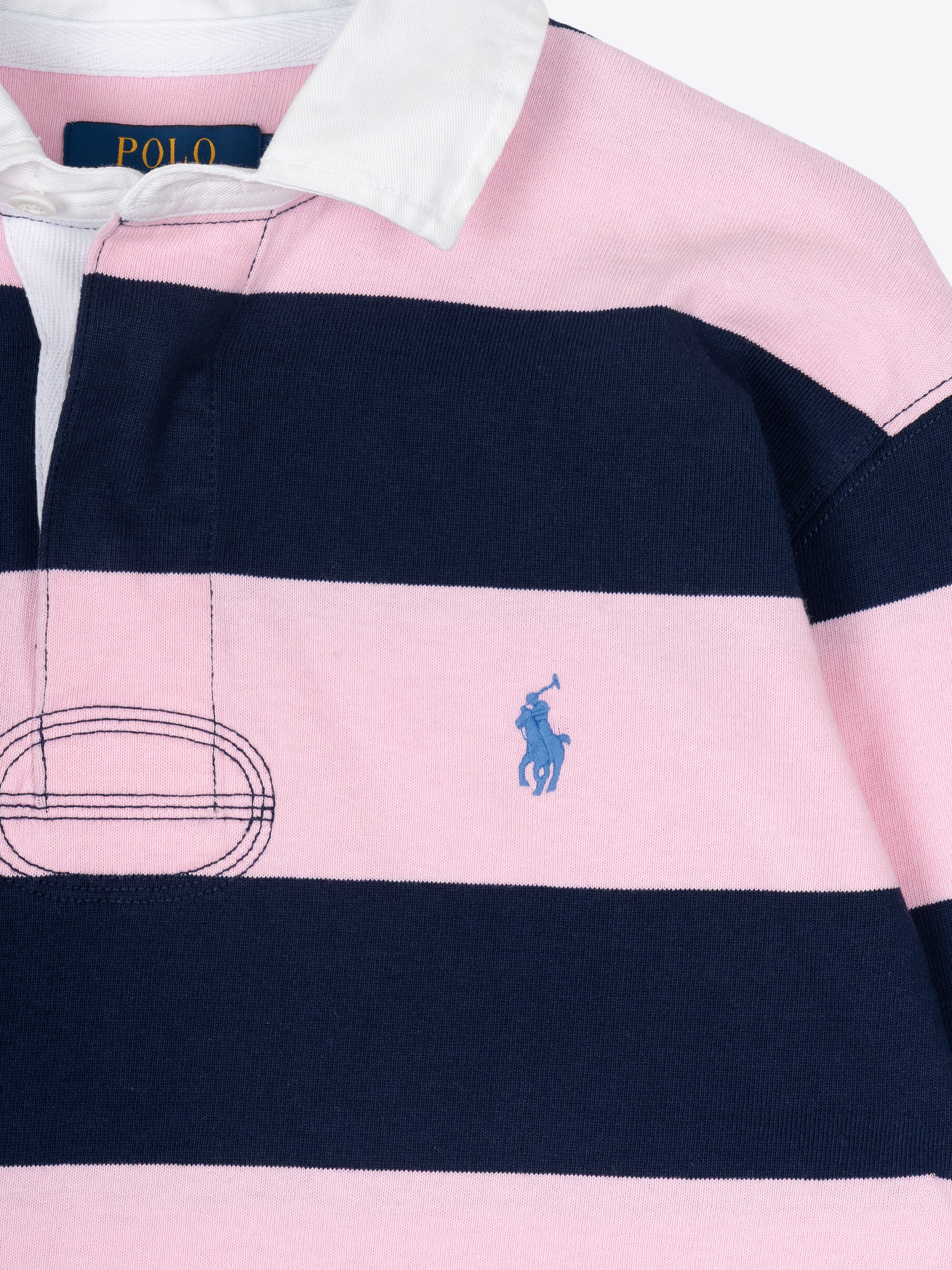 POLO MANGA LARGA RUBGY DE RAYAS
