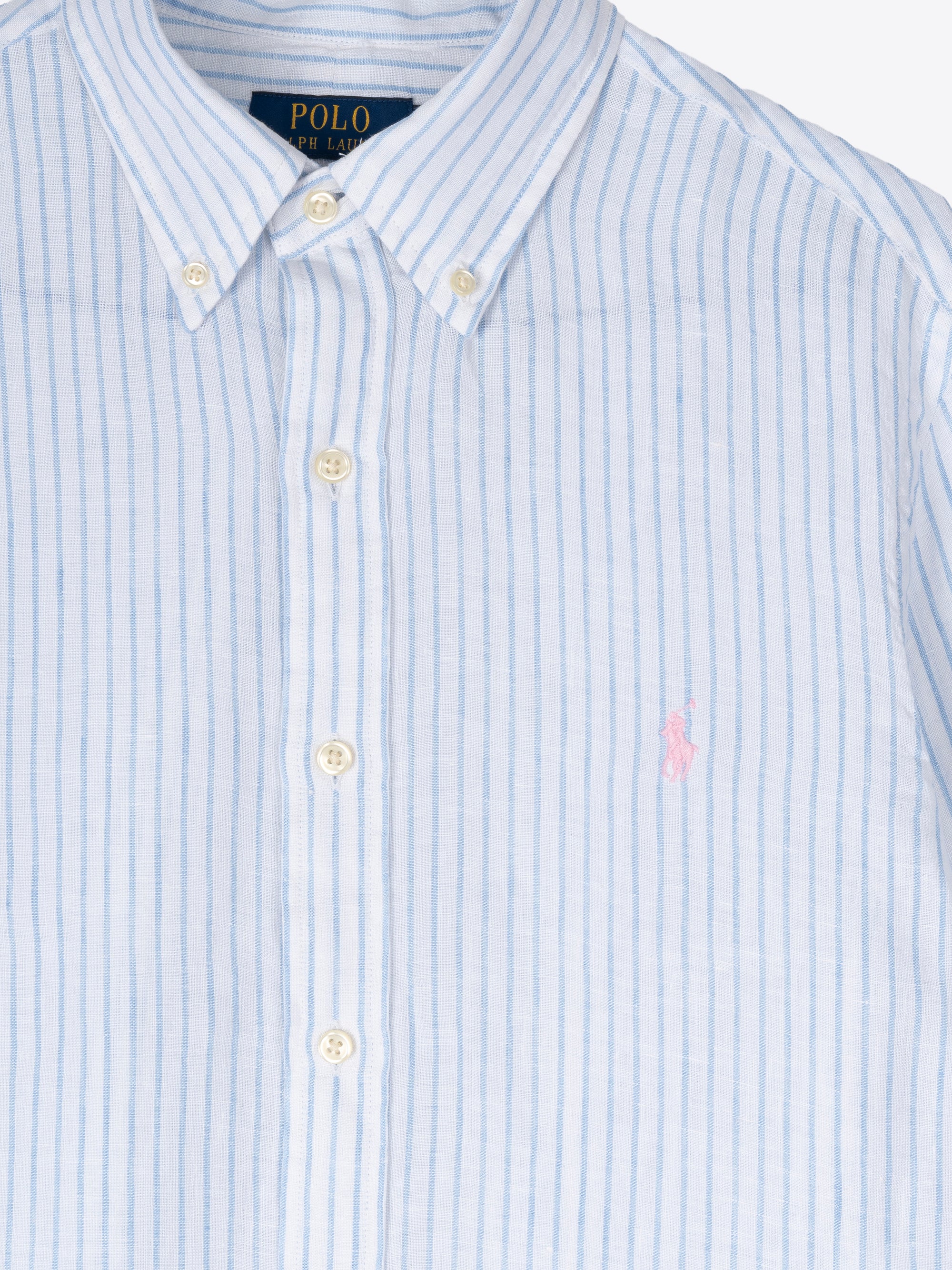CAMISA DE LINO A RAYAS