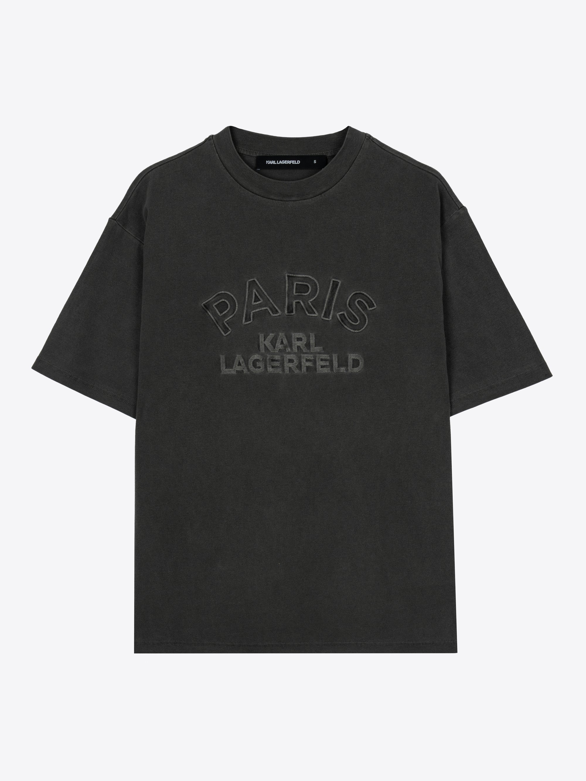 CAMISETA OVERSIZE CON LOGOTIPO PARIS KARL LAGERFELD