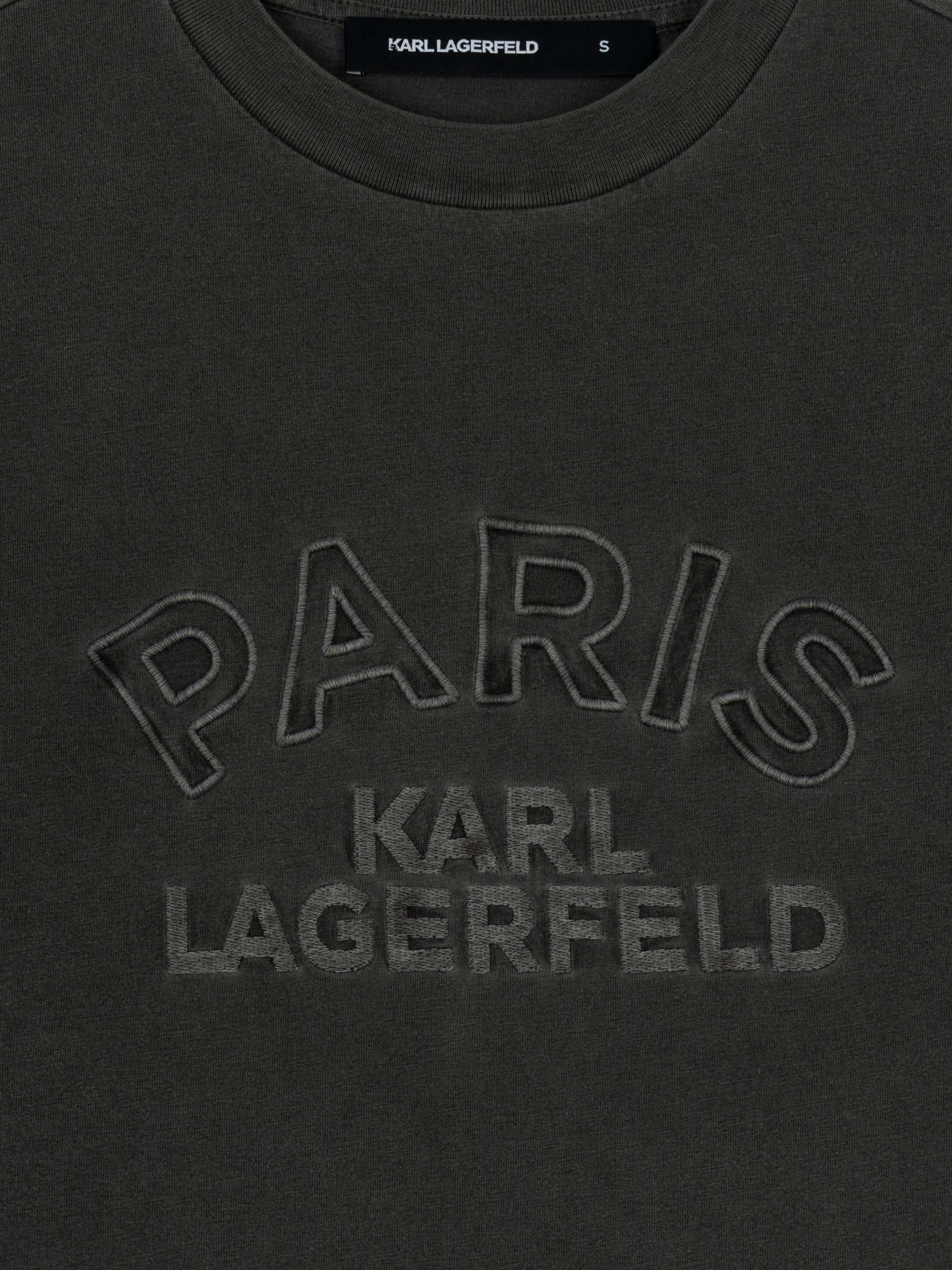 CAMISETA OVERSIZE CON LOGOTIPO PARIS KARL LAGERFELD