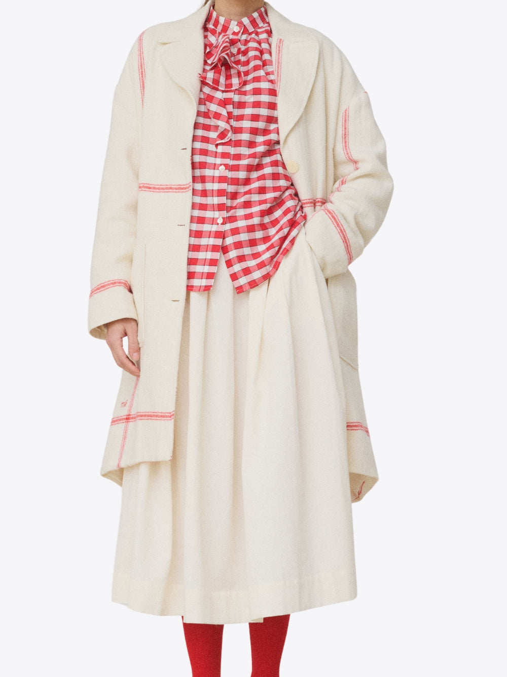 THE MILOU COAT - IN THE KITCHEN