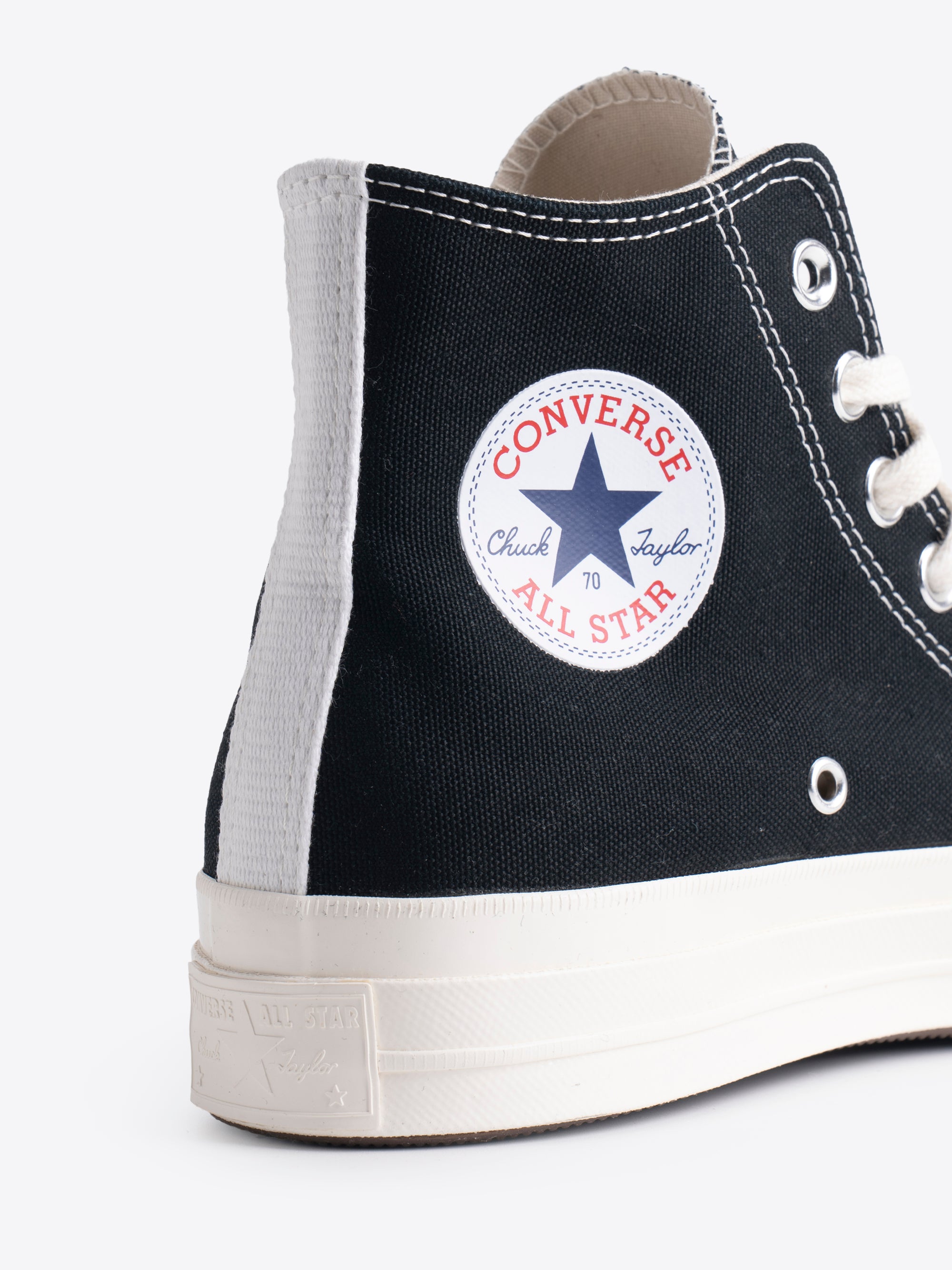CONVERSE X CDG PLAY SINGLE HEART CHUCK 70