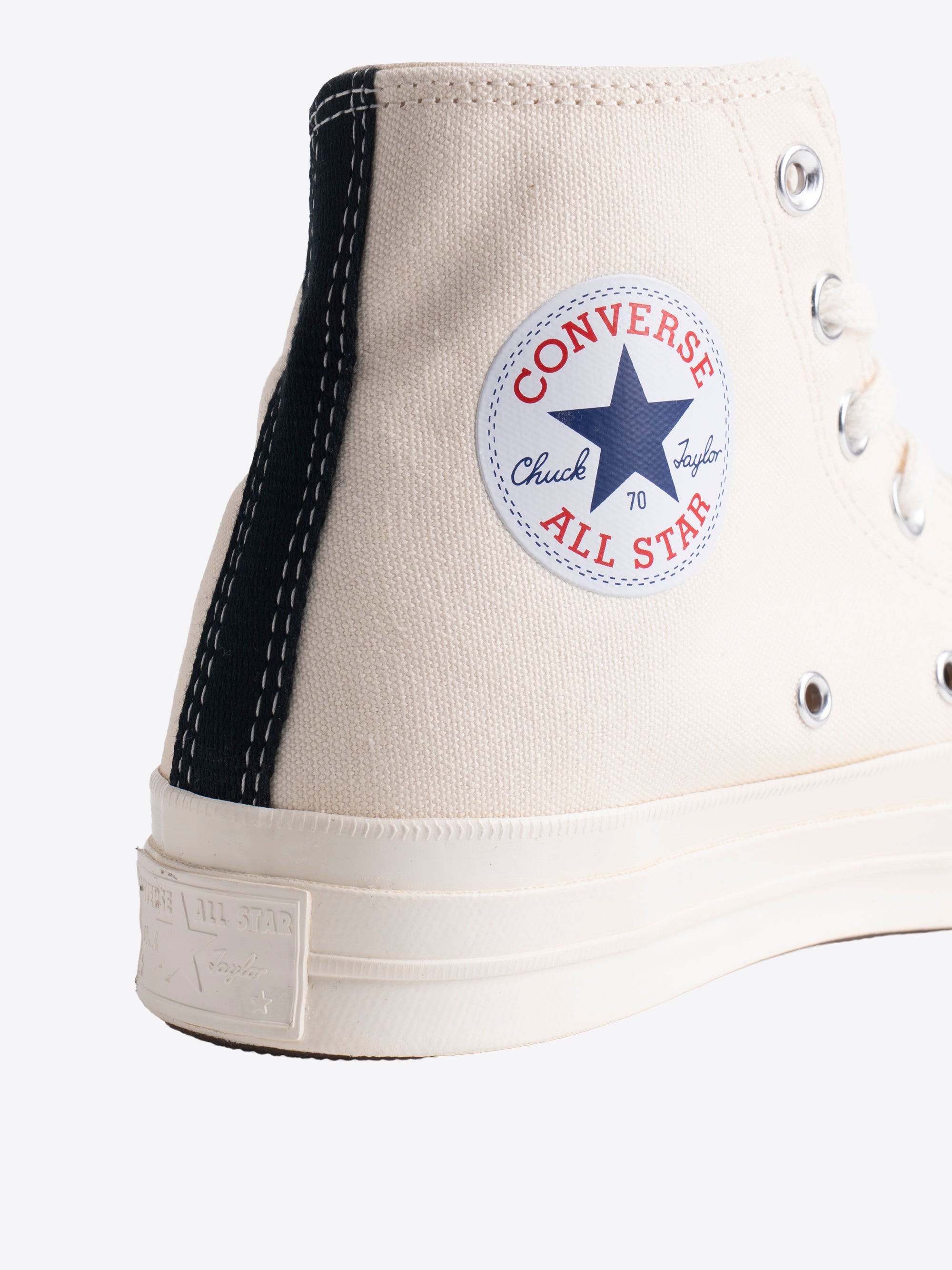 CONVERSE X CDG PLAY SINGLE HEART CHUCK 70