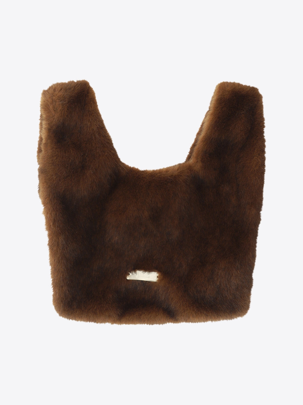MINK-EFFECT FAUX FUR BAG