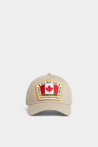 GORRA FUCK ALL BUT THE FLAG BEIGE