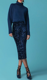 FALDA PAILLETS NAVY