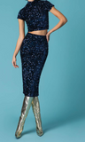 FALDA PAILLETS NAVY