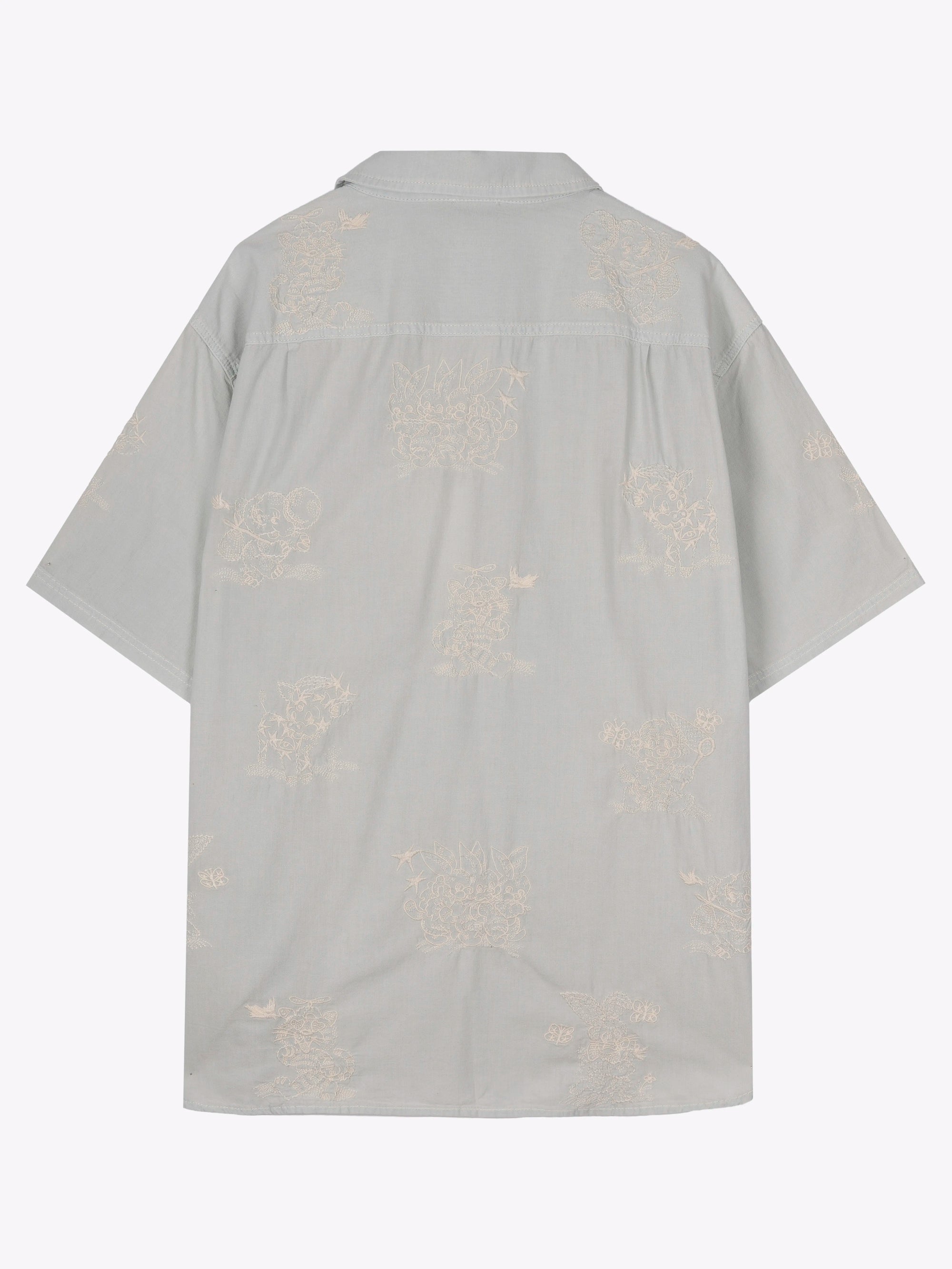 CAMISA DE MANGA CORTA DE CHAMBRAY 'KENZO CARTOON'