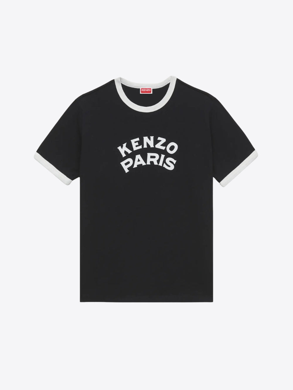 CAMISETA CON RIBETES EN CONTRASTE 'KENZO PARIS EMBLEM'