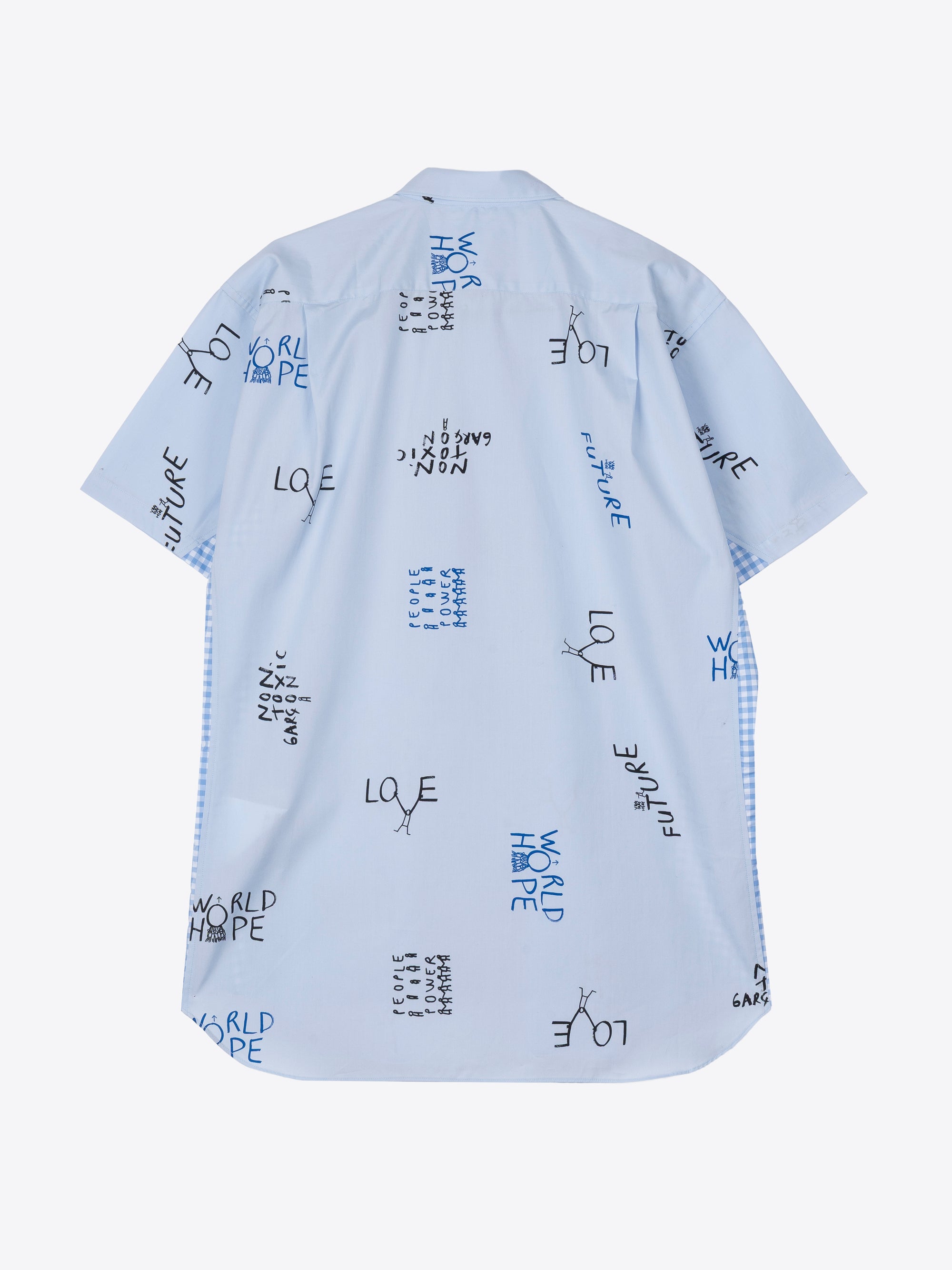 PATCHWORK SHIRT WITH GRAPHIC PRINT