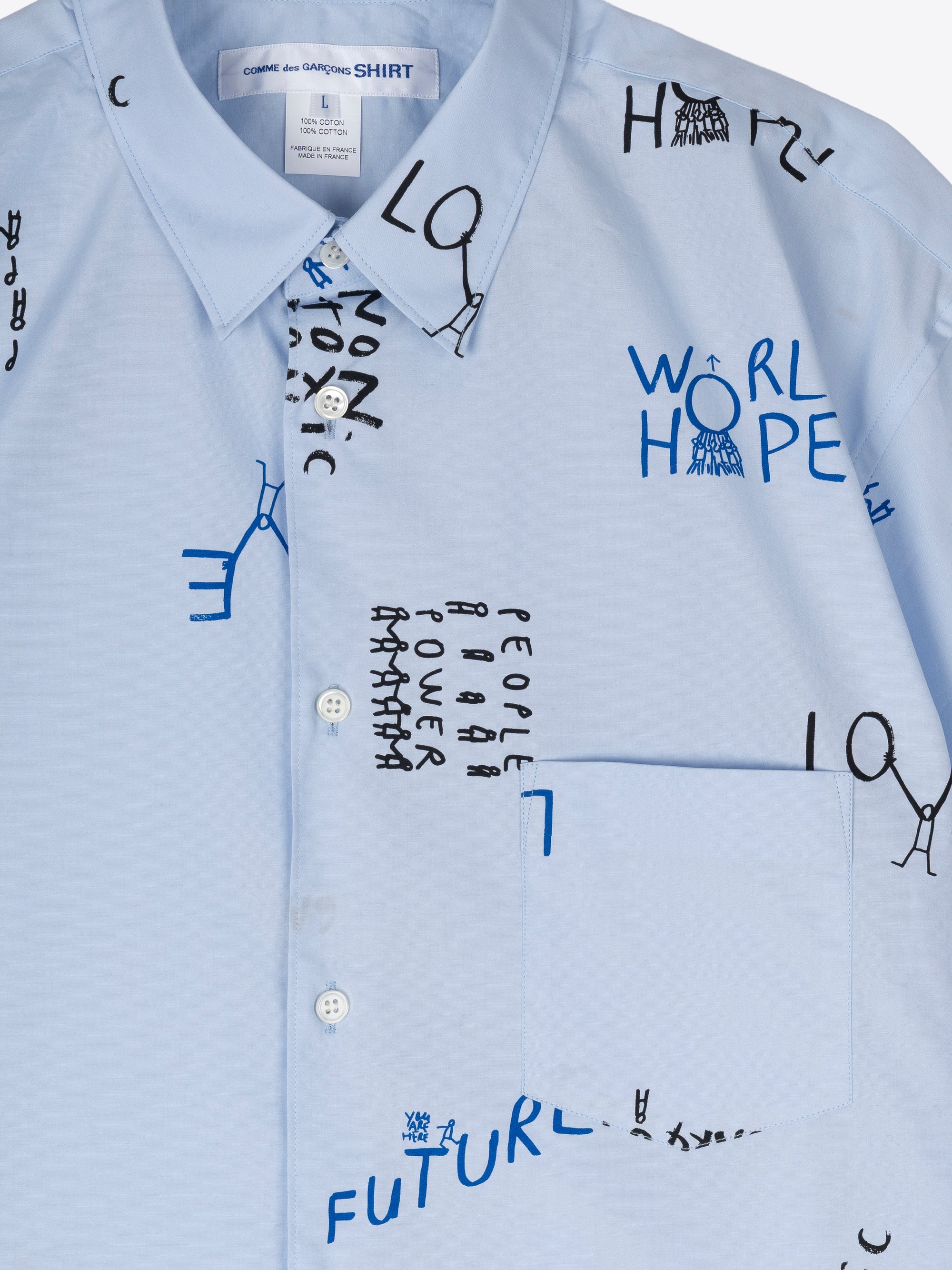 PATCHWORK SHIRT WITH GRAPHIC PRINT