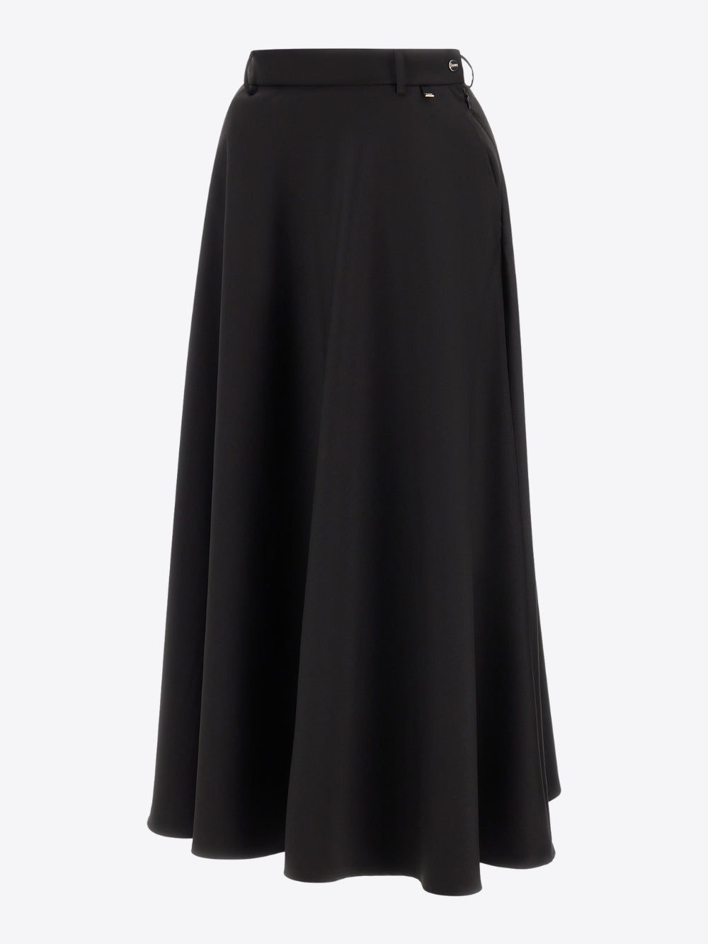 FLARED SKIRT WITH WAIST BUTTON
