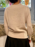 JERSEY CASHMERE CUELLO PICO BEIGE