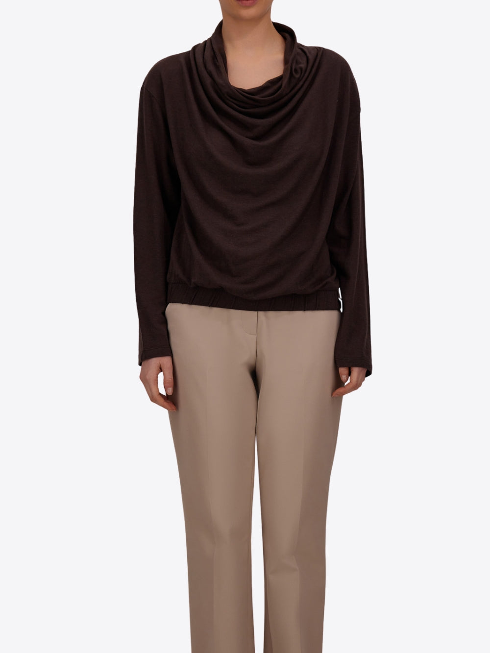 COWL NECK BLOUSE