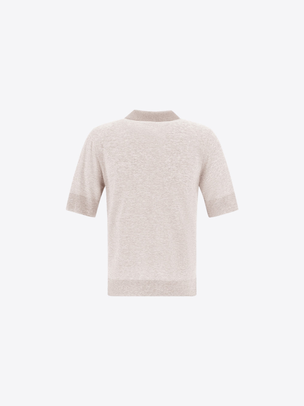 RESORT POLO SHIRT IN KNIT EFFECT MELANGE JERSEY