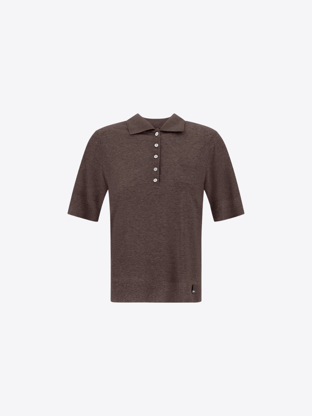 RESORT POLO SHIRT IN KNIT EFFECT MELANGE JERSEY