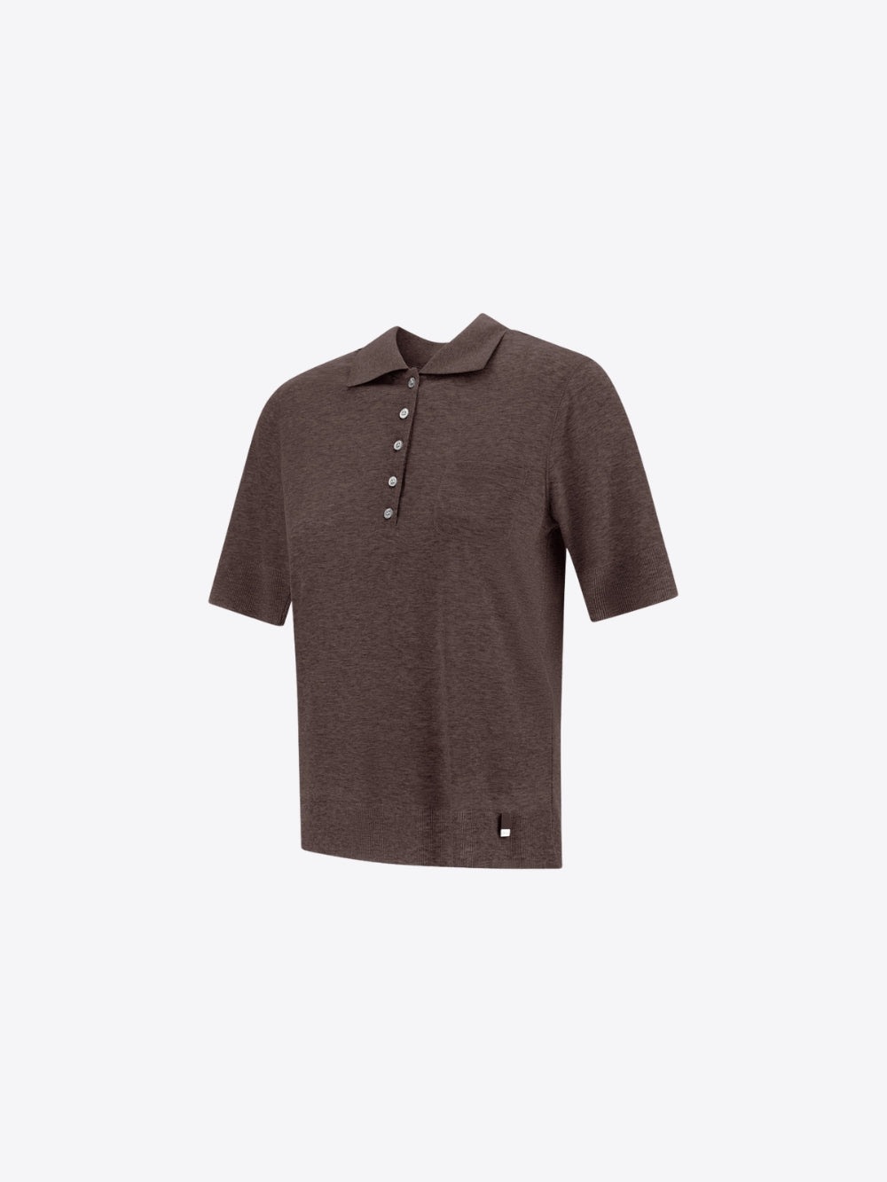 RESORT POLO SHIRT IN KNIT EFFECT MELANGE JERSEY