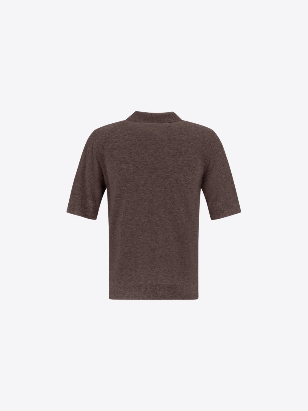 RESORT POLO SHIRT IN KNIT EFFECT MELANGE JERSEY