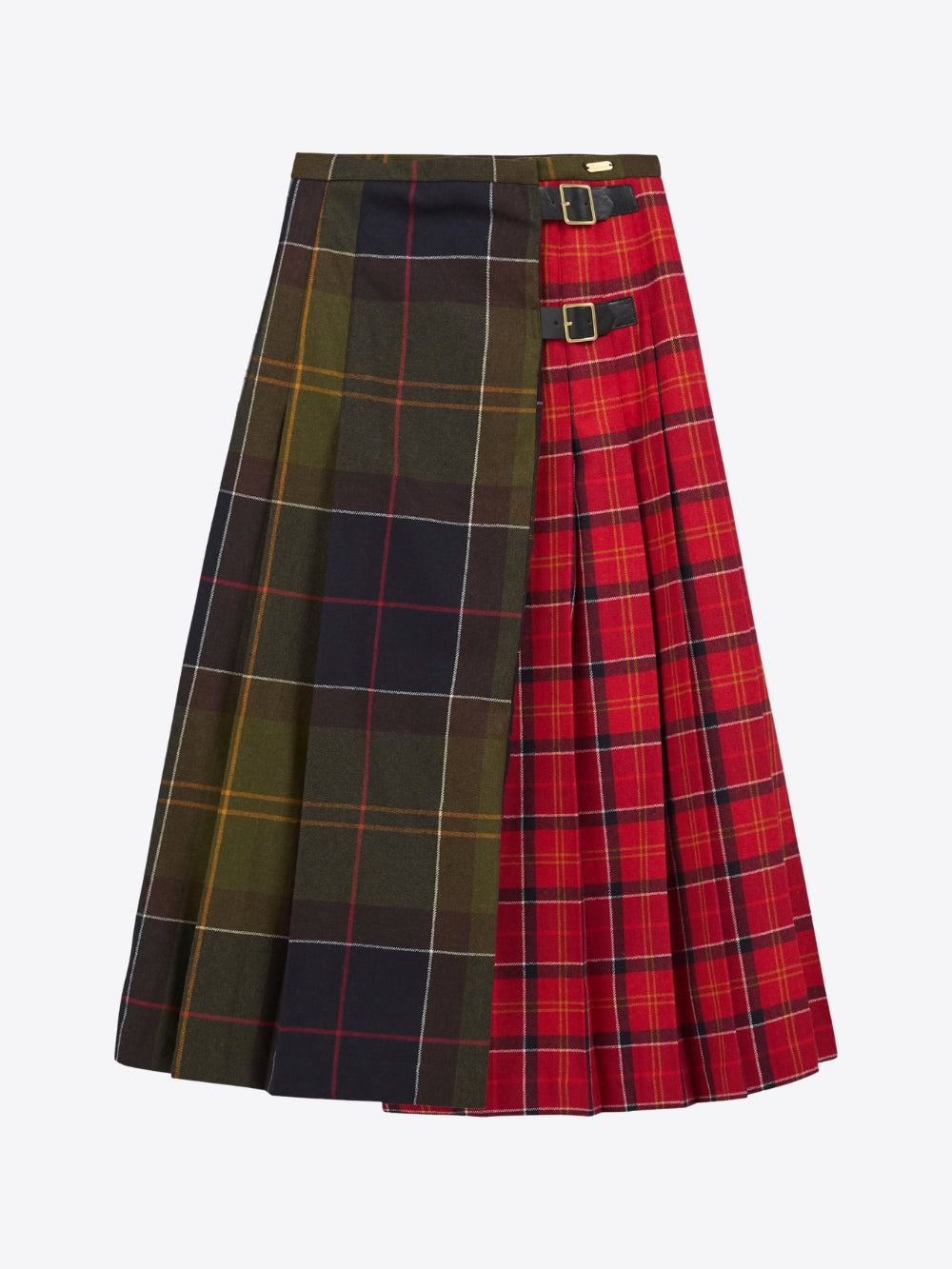 MARENA TARTAN MIDI SKIRT