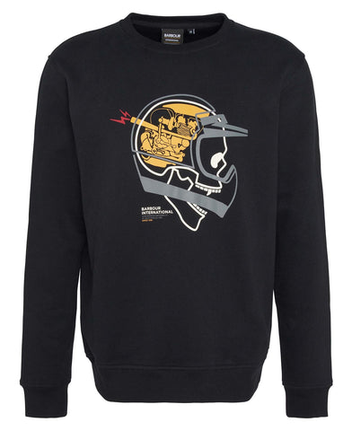 SUDADERA PRINT NEGRA